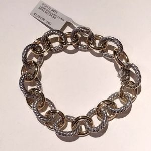 David Yurman 18k Gold Sterling Silver Bracelet